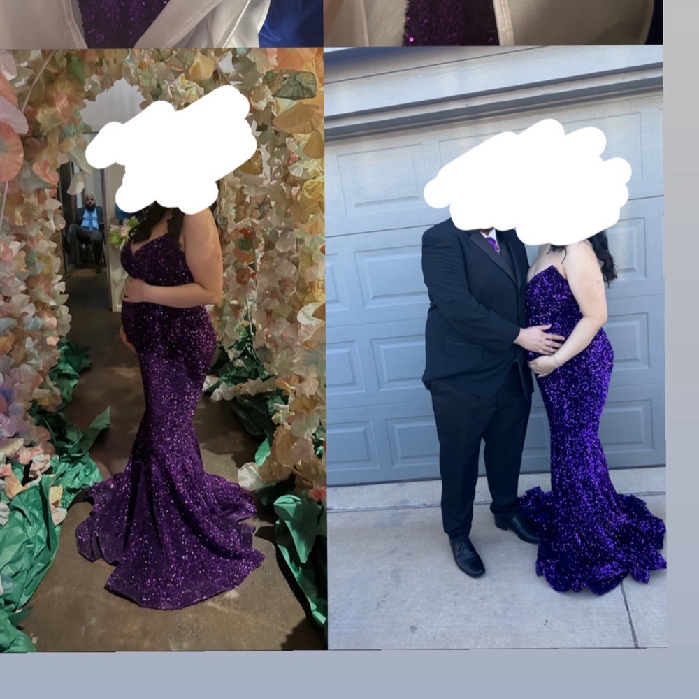 Purple dress for sale, can negotiate a price!! Only wore once!
